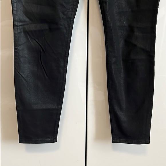 JOE’S JEANS Jet Black Coated Skinny Ankle Jeans, Size 30 - Picture 5 of 15